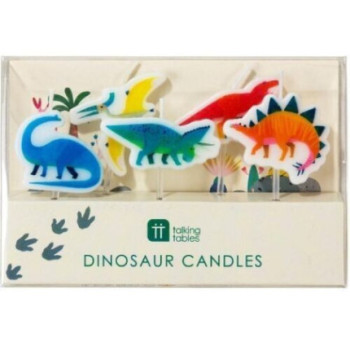 5 velas dinossauros