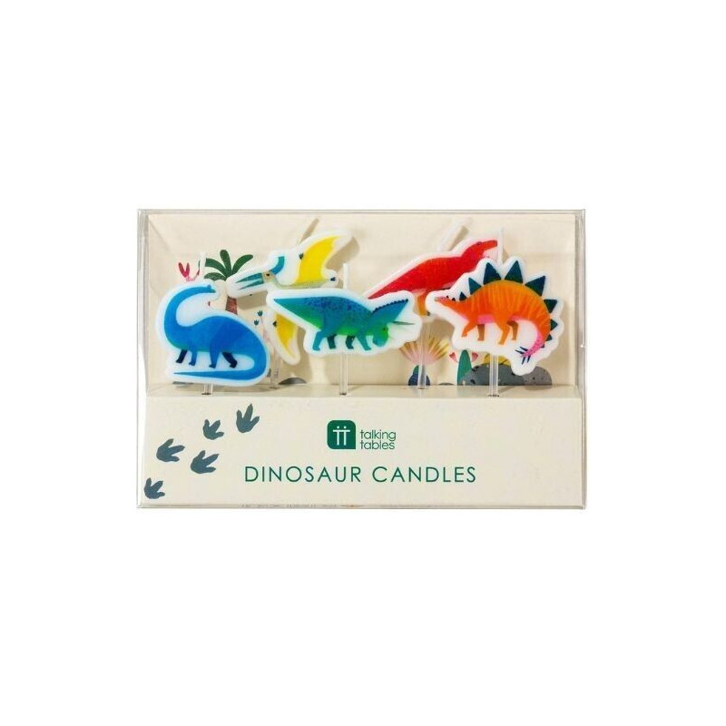 5 velas dinossauros