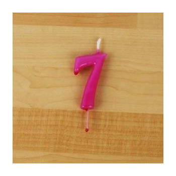 Vela 6cm N7 Rosa Choque