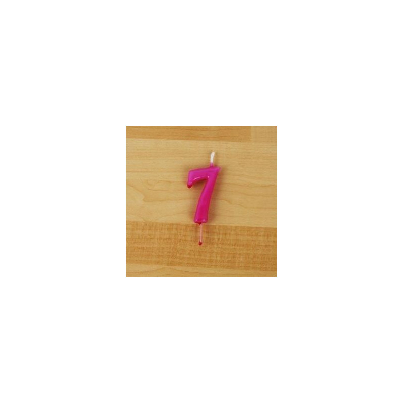 Vela 6cm N7 Rosa Choque