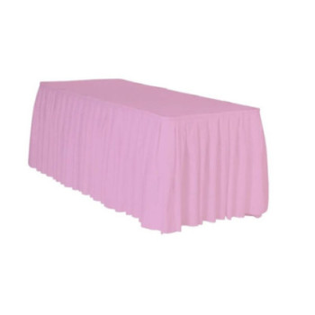 Saia para mesa 43x426 cm rosa