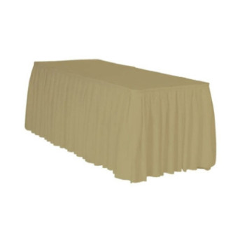Saia para mesa 73cmx426cm dourada