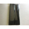 50 palhinhas papel 197mm preto