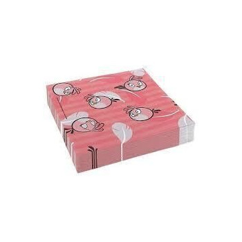 Guardanapos Angry Birds Rosa