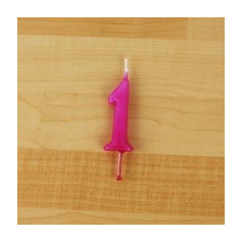 Vela 6cm N1 Rosa Choque