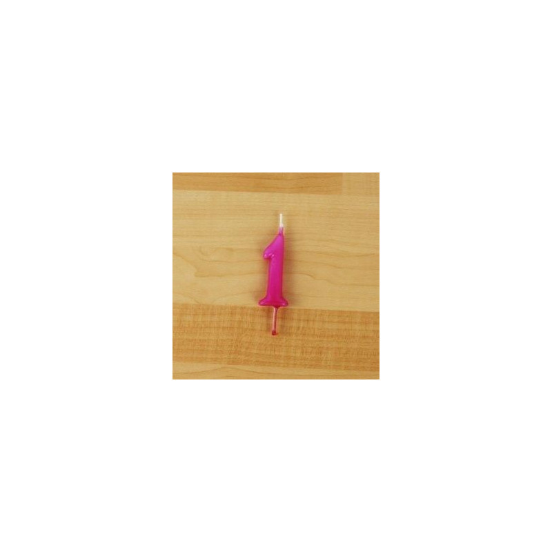 Vela 6cm N1 Rosa Choque