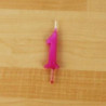 Vela 6cm N1 Rosa Choque