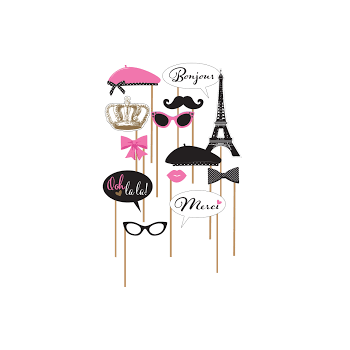 Photobooth A day in Paris 13peças