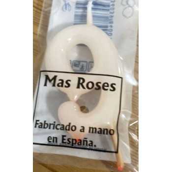 Vela 6cm N9  Rosa Bébé