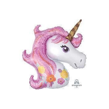 Balão SuperShape unicornio Rosa