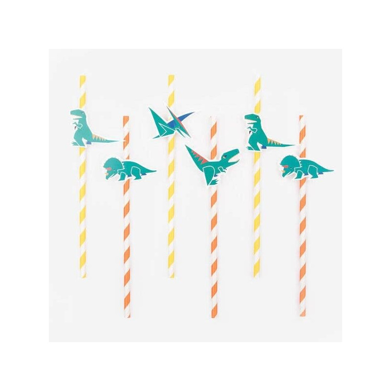 12 palhinhas dinossauros