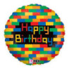 Balão Foil lego Happy Birthday 46cm