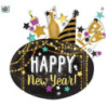 Happy New Year Balão Supershape 76cmx73cm