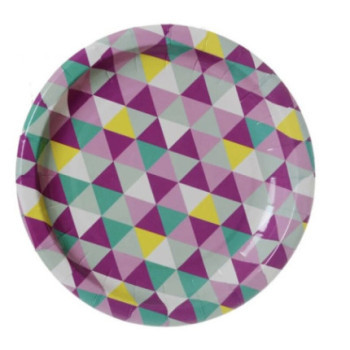 Pratos Triângulos 22,5cm (6 peças)