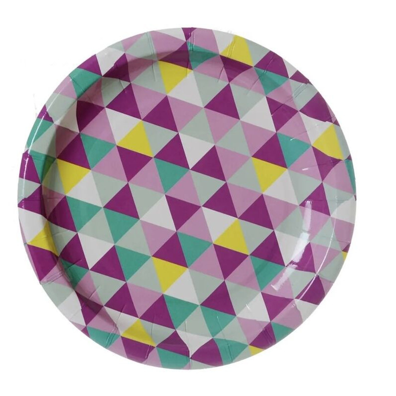 Pratos Triângulos 18cm (6 peças)