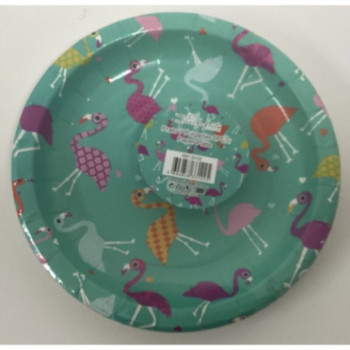 Prato Flamingos 6 uni 18cm