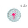 6 pratos flamingo 9
