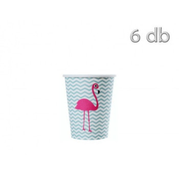 Copos Flamingo 6 uni