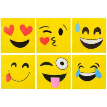 Guardanapos emojis 20 uni 33x33cm
