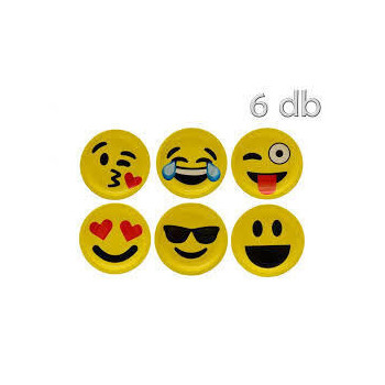 Pratos emojis 6 uni 18cm
