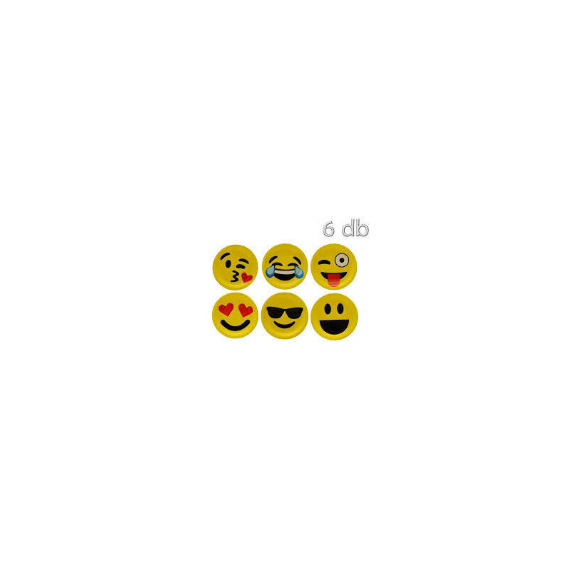 Pratos emojis 6 uni 18cm