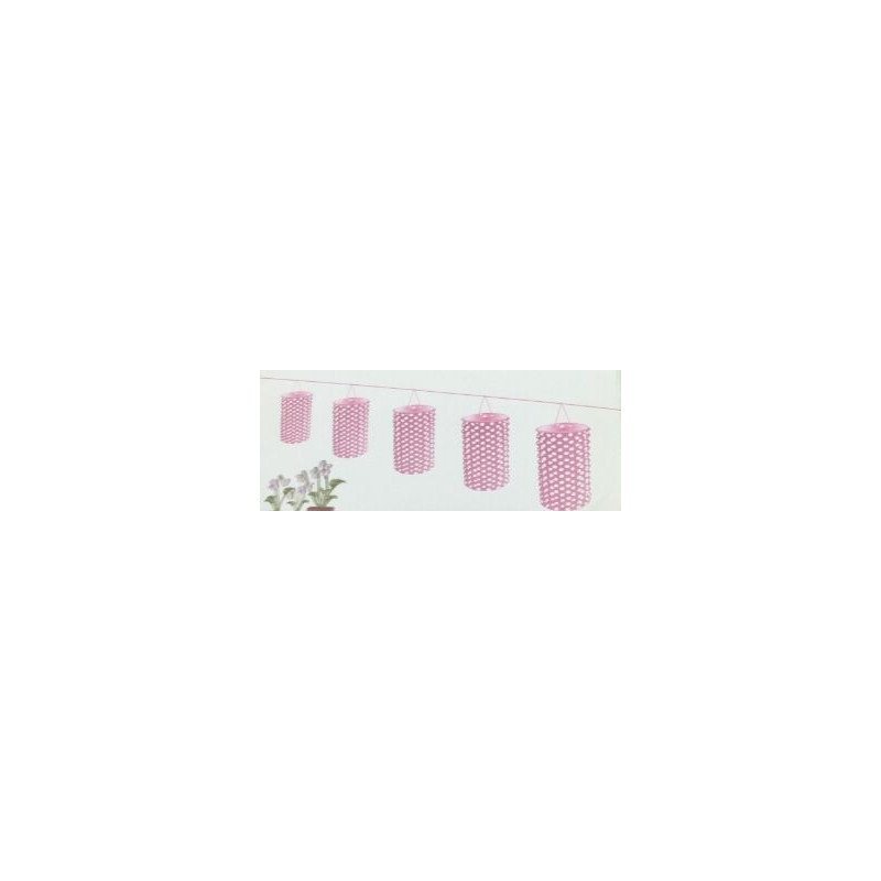 Balões Papel Decorativos Rosa 8uni 10cm