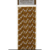 Palhinhas douradas bolas brancas 12 pcas