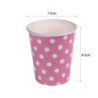 Copos Rosa Bolinhas Brancas