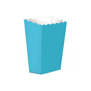 Copos Pipocas Azul pequeno 6 unidades