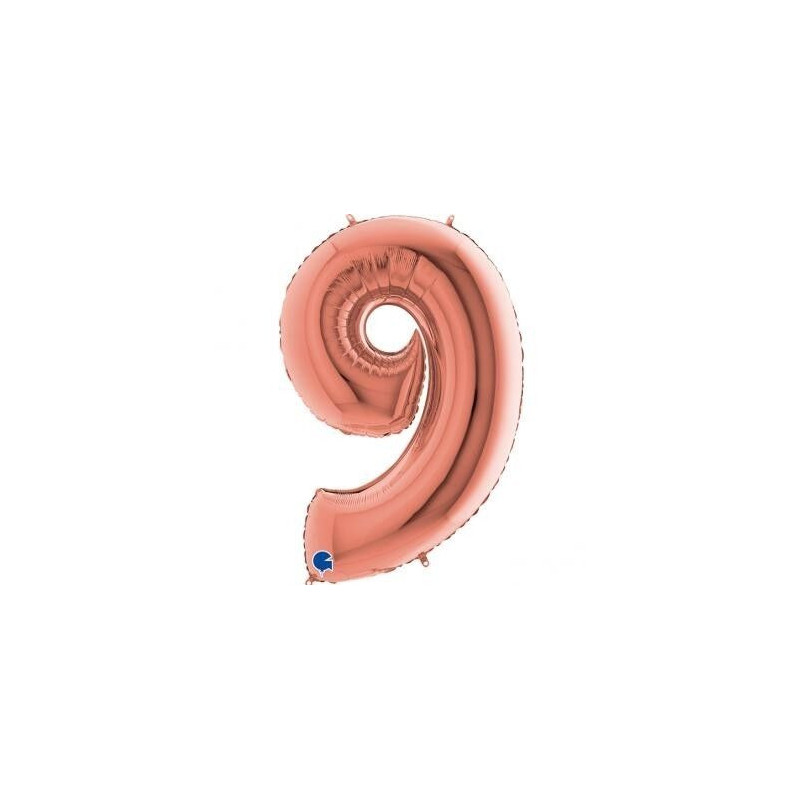 Balão Foil Rose Gold Nº 9 40