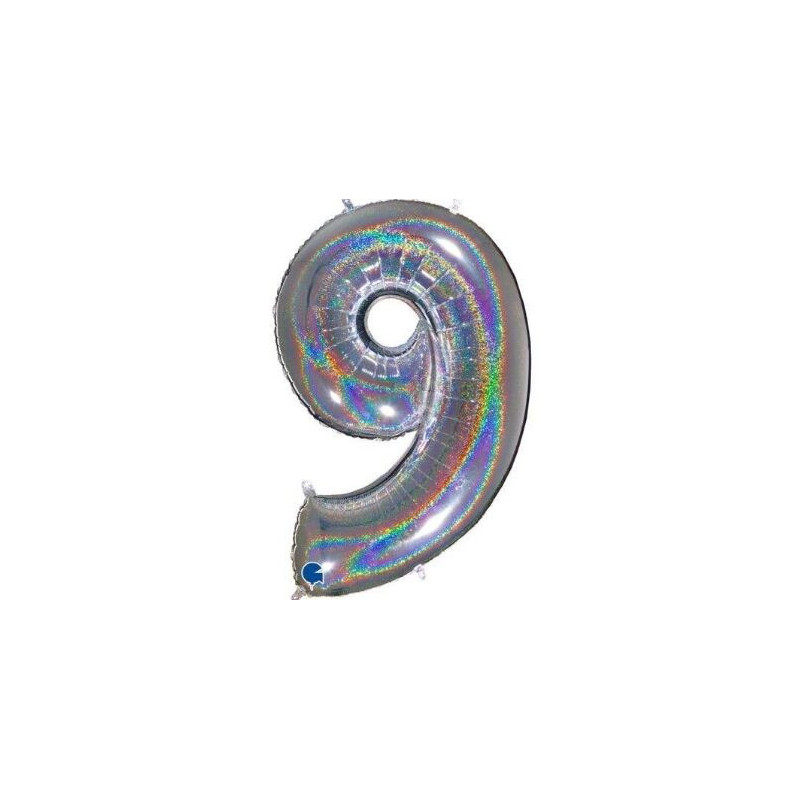 Balão Foil holográfico N 9