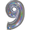 Balão Foil holográfico N 9