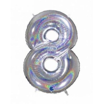 Balão Foil holográfico N 8