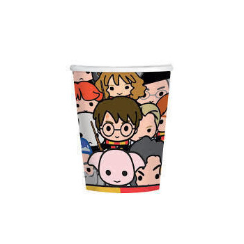 8 copos papel Harry Potter