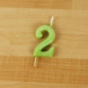 Vela 6cm N2 Verde Pistachio