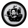 8 Pratos papel Piratas