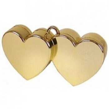 Peso balões dois Corações Gold