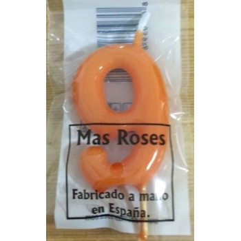 Vela 6cm N9 Laranja