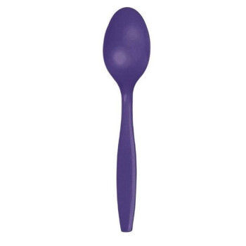 Conjunto 24 colheres de sobremesa - Roxo