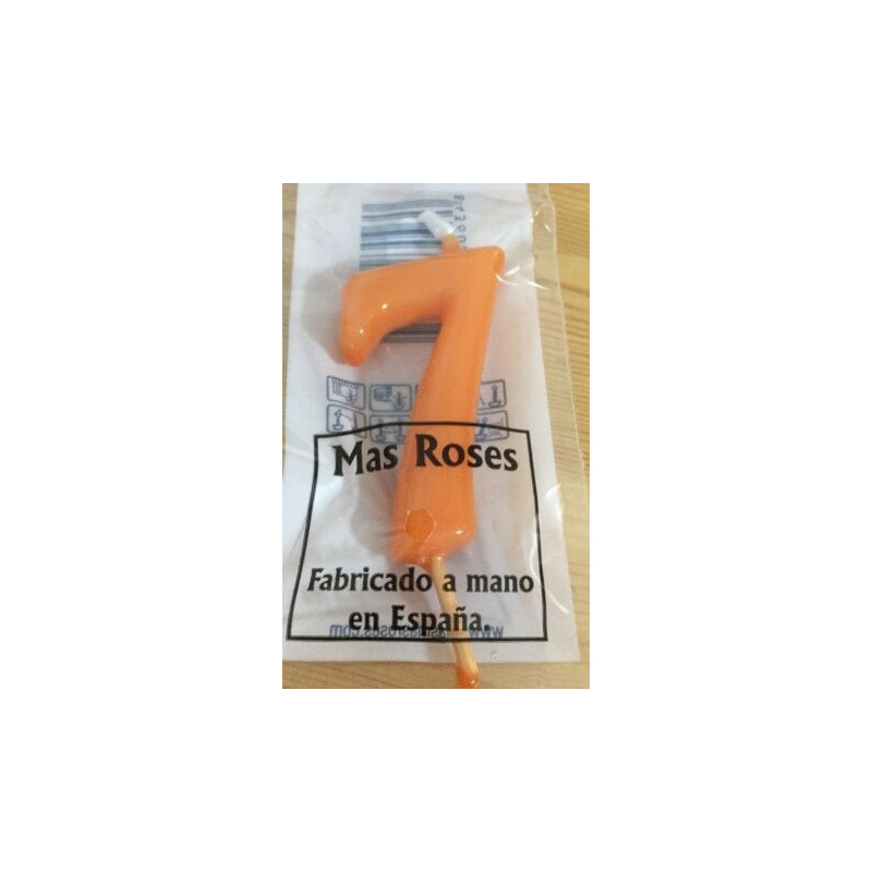 Vela 6cm N7 Laranja
