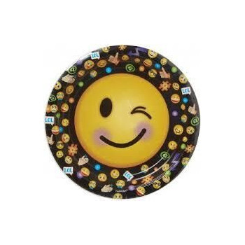 8 pratos 22.9 cm Smiley Emoticons