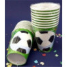 8 Copos 266ml Futebol