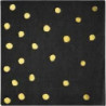 guardanapos pequenos black and gold foil