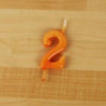 Vela 6cm N2 Laranja