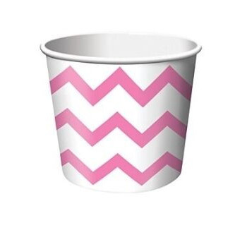 copos 6 unid. Ziguezague Rosa