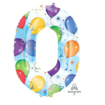 Balão Foil Numeros Balões N 0
