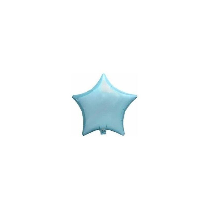 Balão foil estrela azul pastel