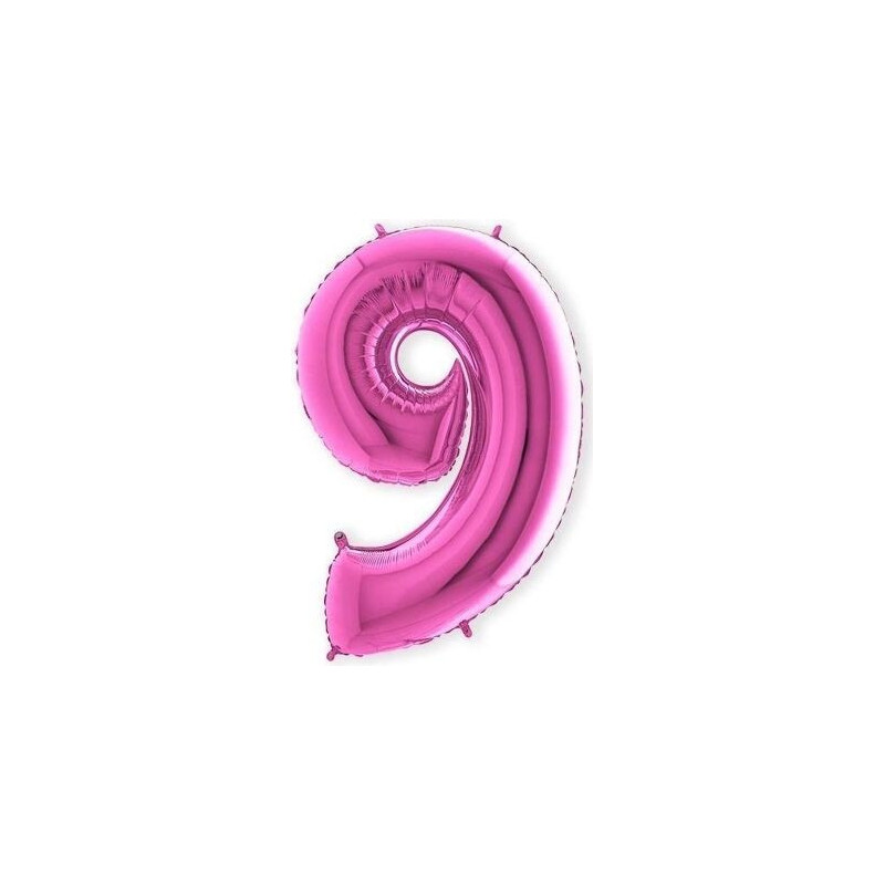Balão Foil Grab 40 nº 9 rosa