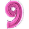 Balão Foil Grab 40 nº 9 rosa