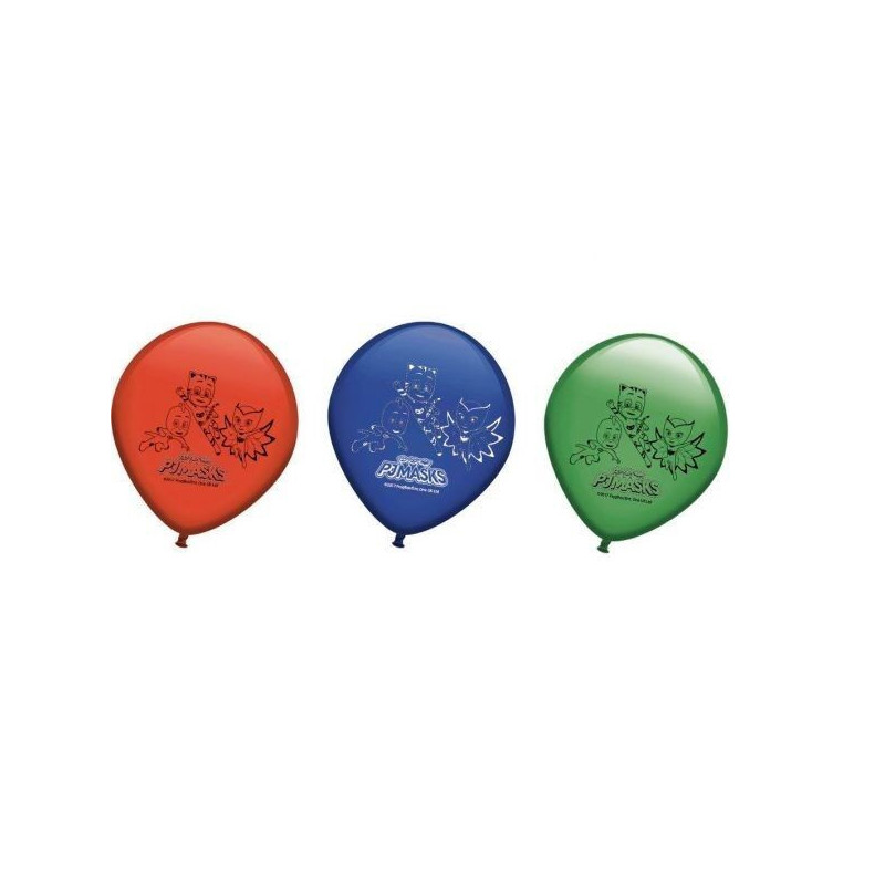 8 Balões Latex PJMASKS